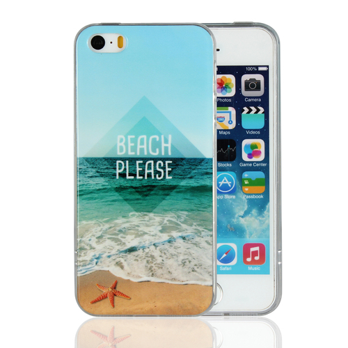 苹果 iPhone 5 印图手机壳(海滩)